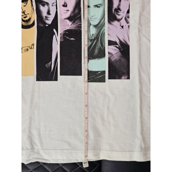 NSYNC Licensed Pop Boy Band White Tee Shirt Graphic Print - Women's M - Picture 6 of 6